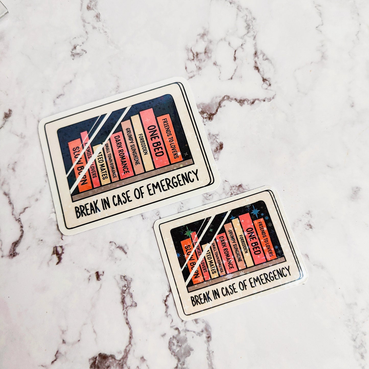 Break In Case Of Emergency Holographic Sticker