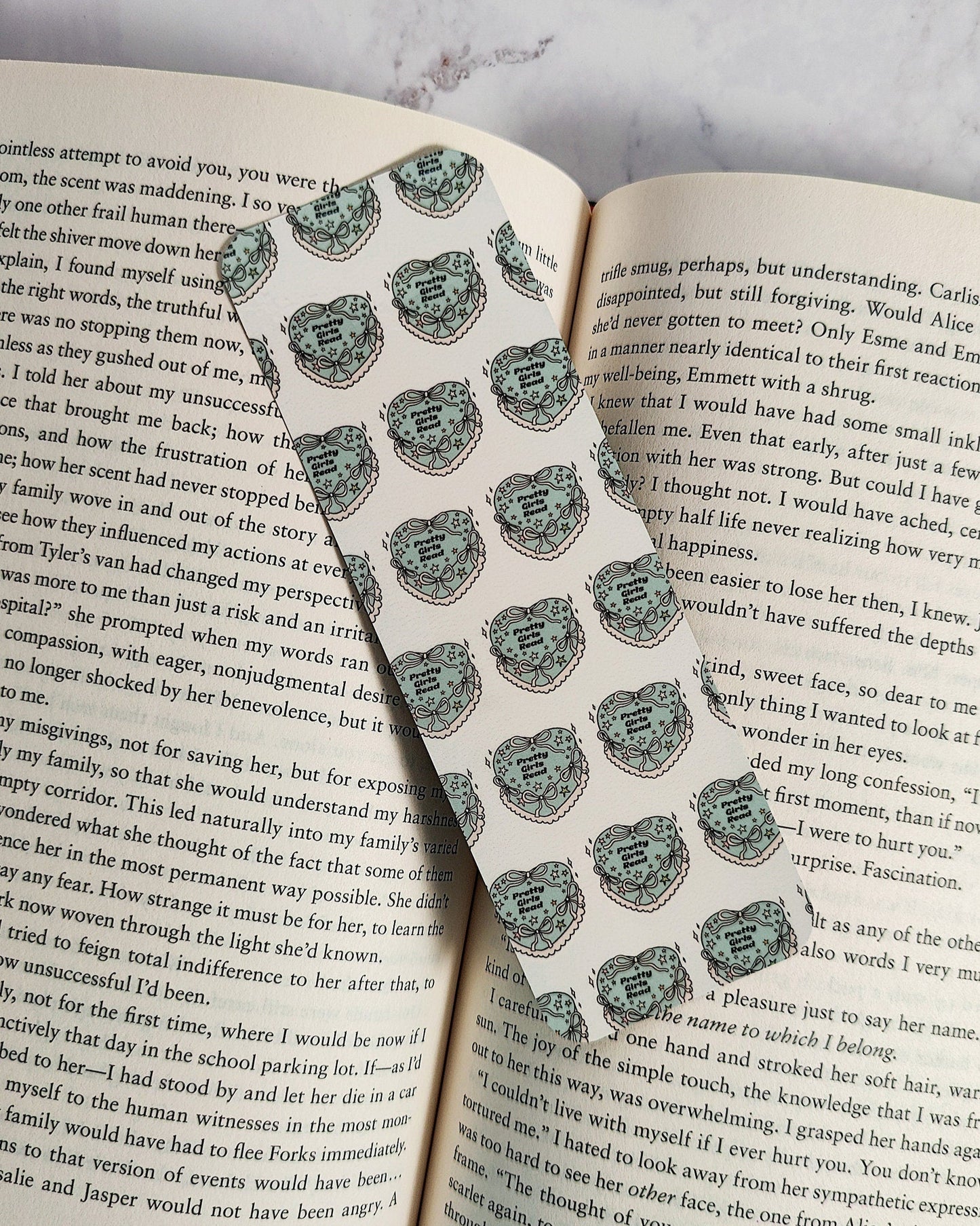 Pretty Girls Read Cake Bookmark
