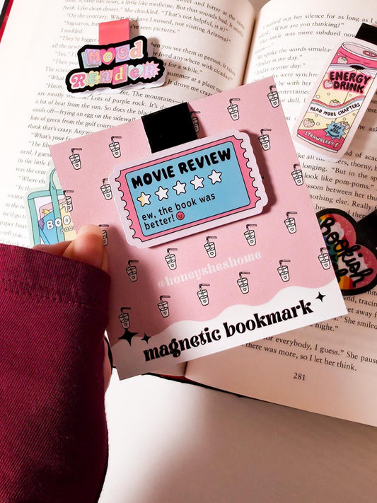Movie Review Ticket Mini Magnetic Bookmark