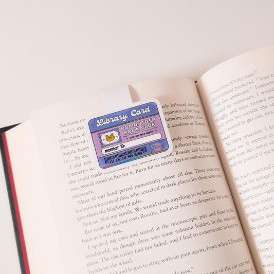 Library Card Magnetic Bookmarks
