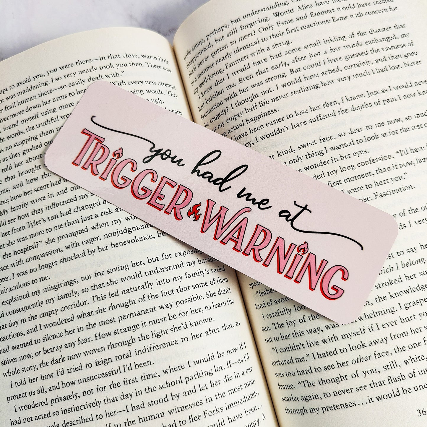 You Had Me At Trigger Warning Bookmark