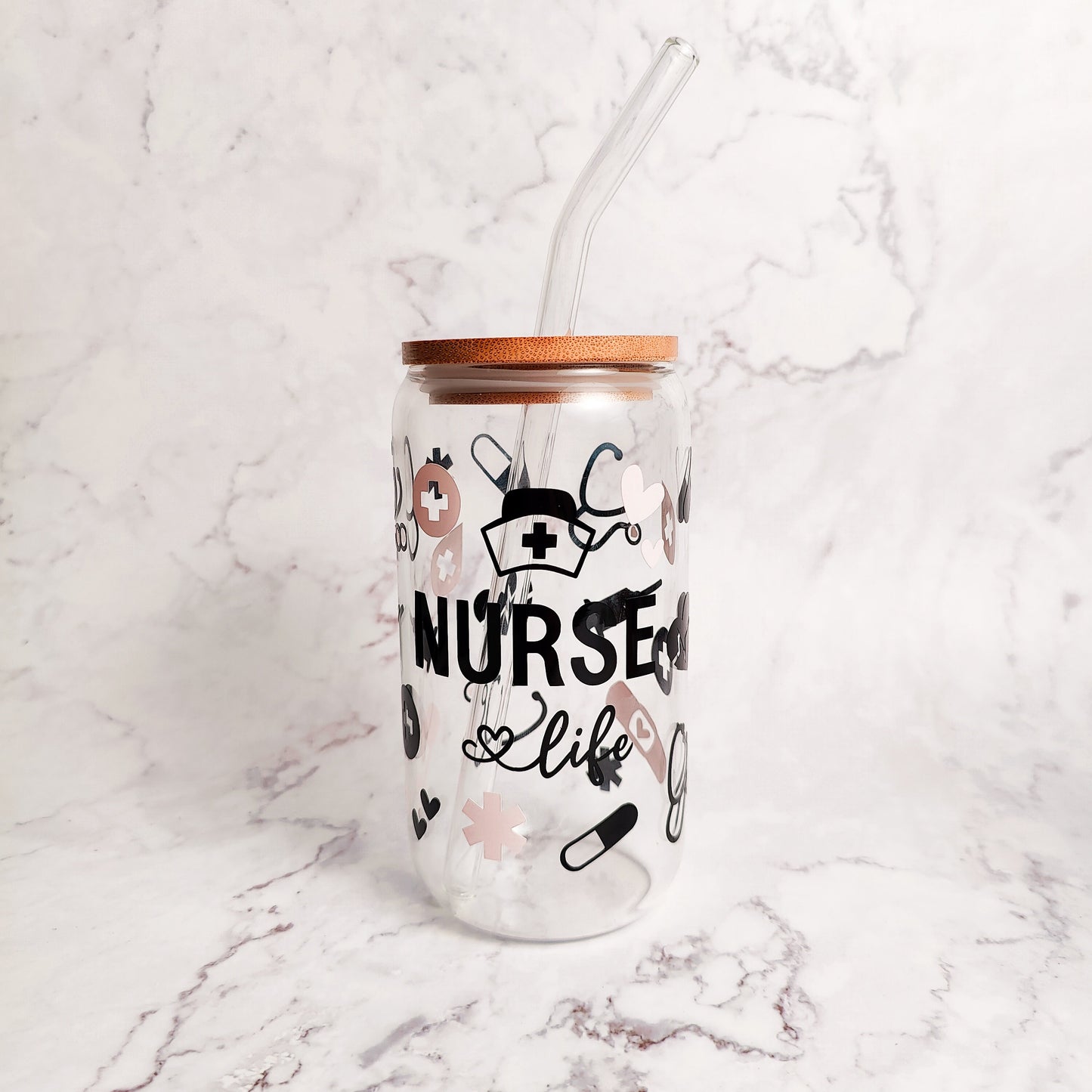 Nurse Life Glass Cup