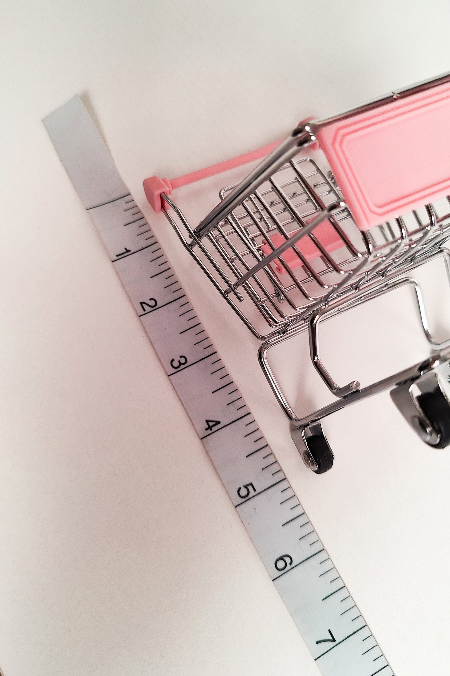 Mini Pink Shopping Cart