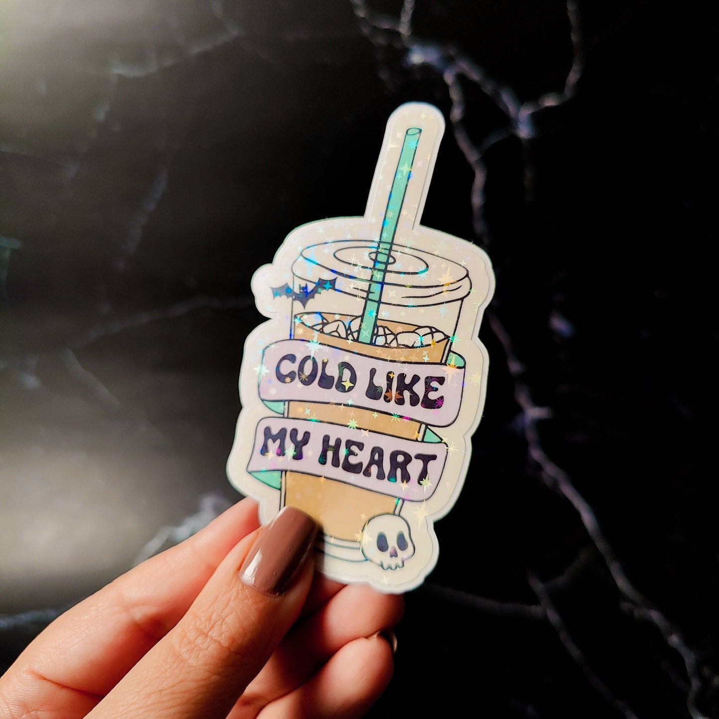 Cold Like My Heart Holographic Sticker