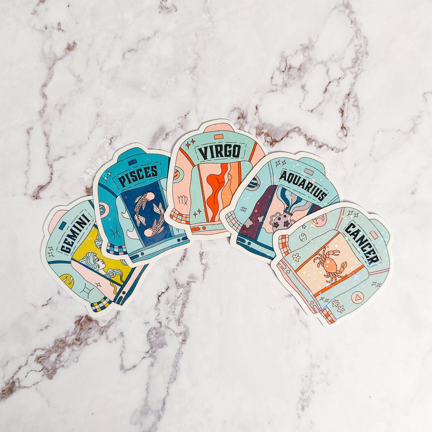 Zodiac Jean Jacket Holographic Sticker