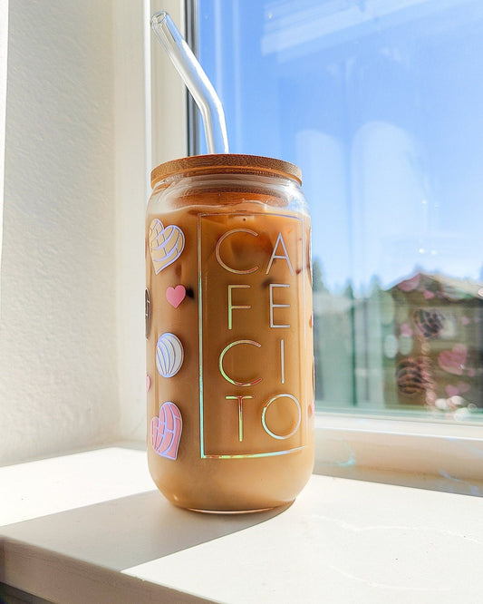 Cafecito Concha Glass Cup