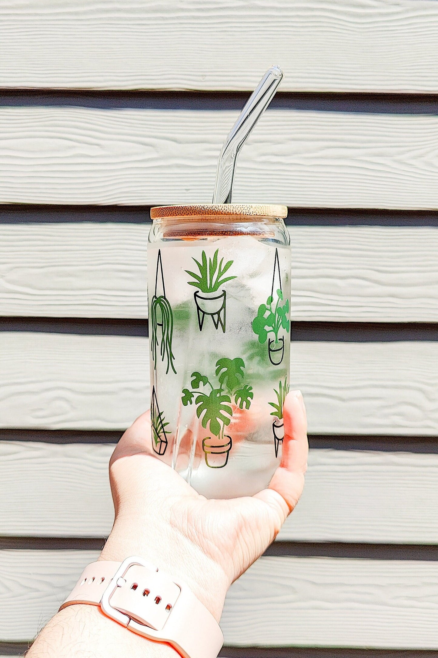 Hanging Plants Color Changing Glass Cup