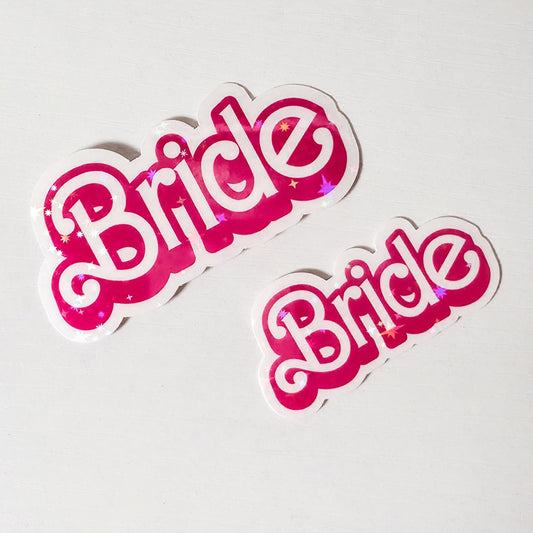 Bride Holographic Sticker