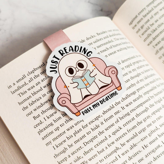 Just Reading Past My Bedtime Magnetic Bookmark