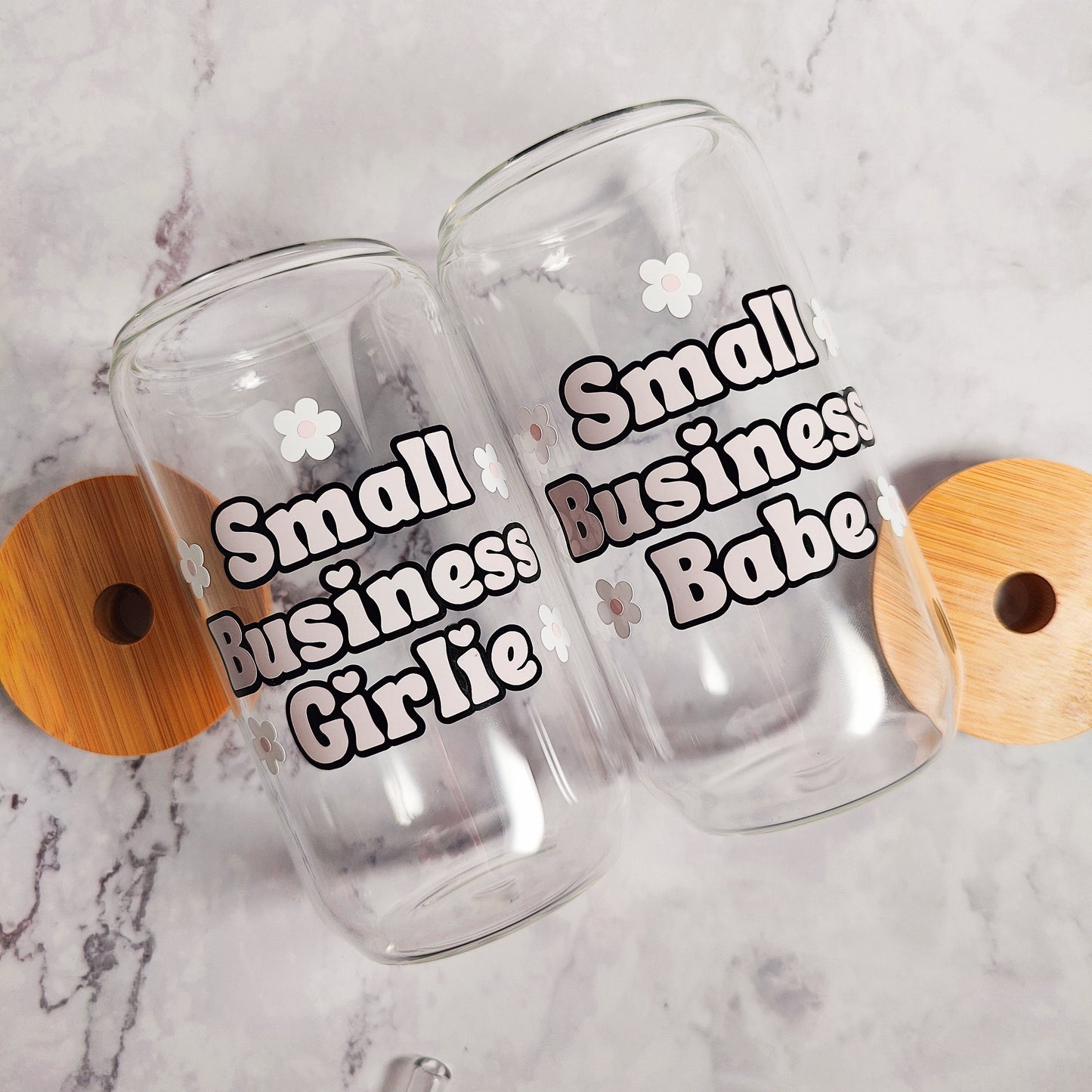 Small Business Girlie Glass Cup