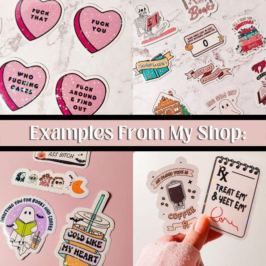 Bulk and Wholesale Diecut Holographic Stickers