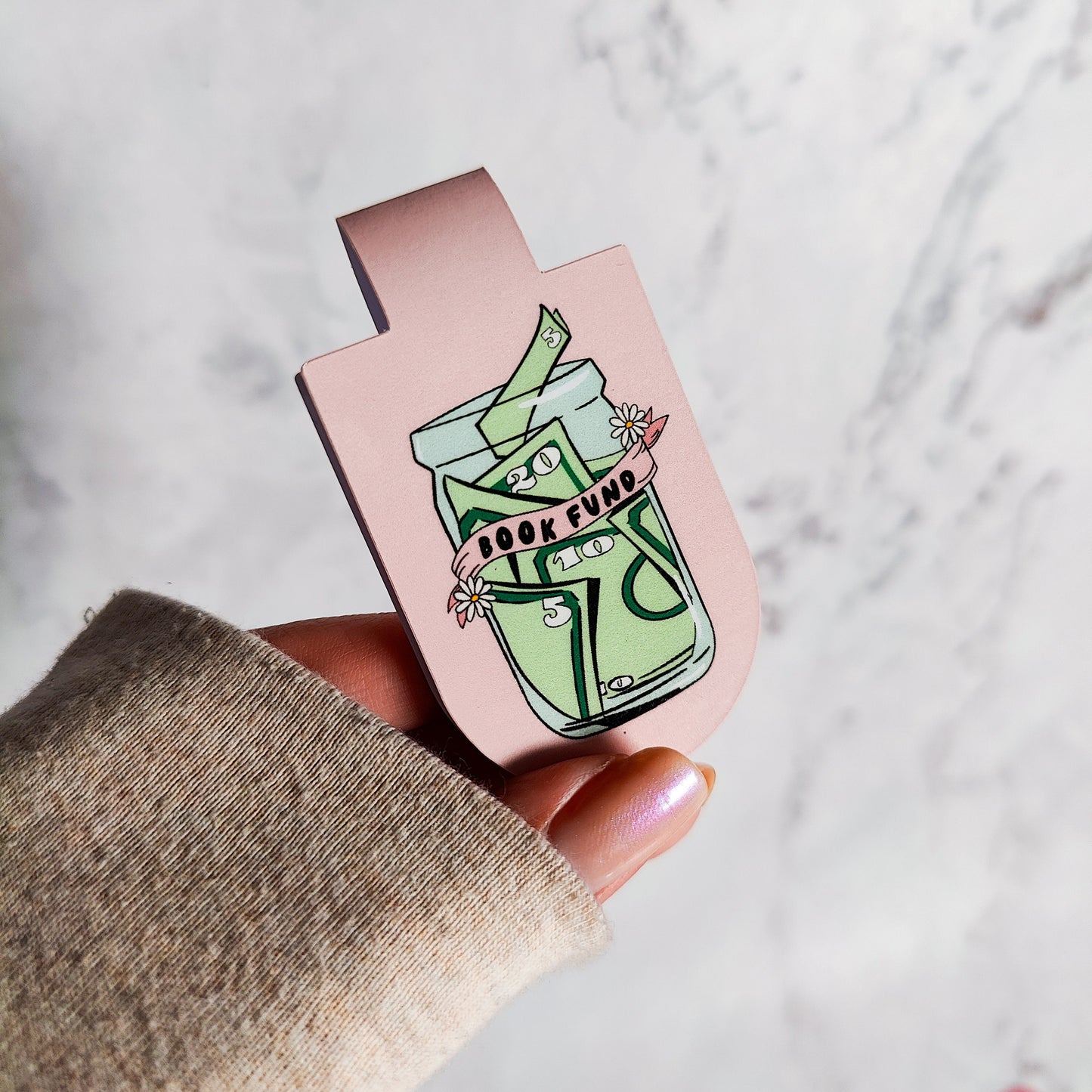 Book Fund Jar Magnetic Bookmark