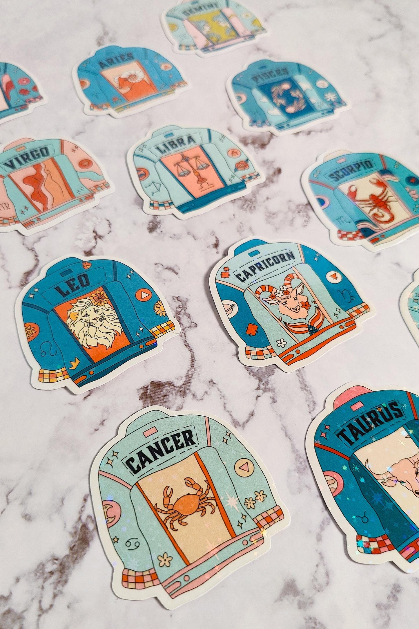 Zodiac Jean Jacket Holographic Sticker