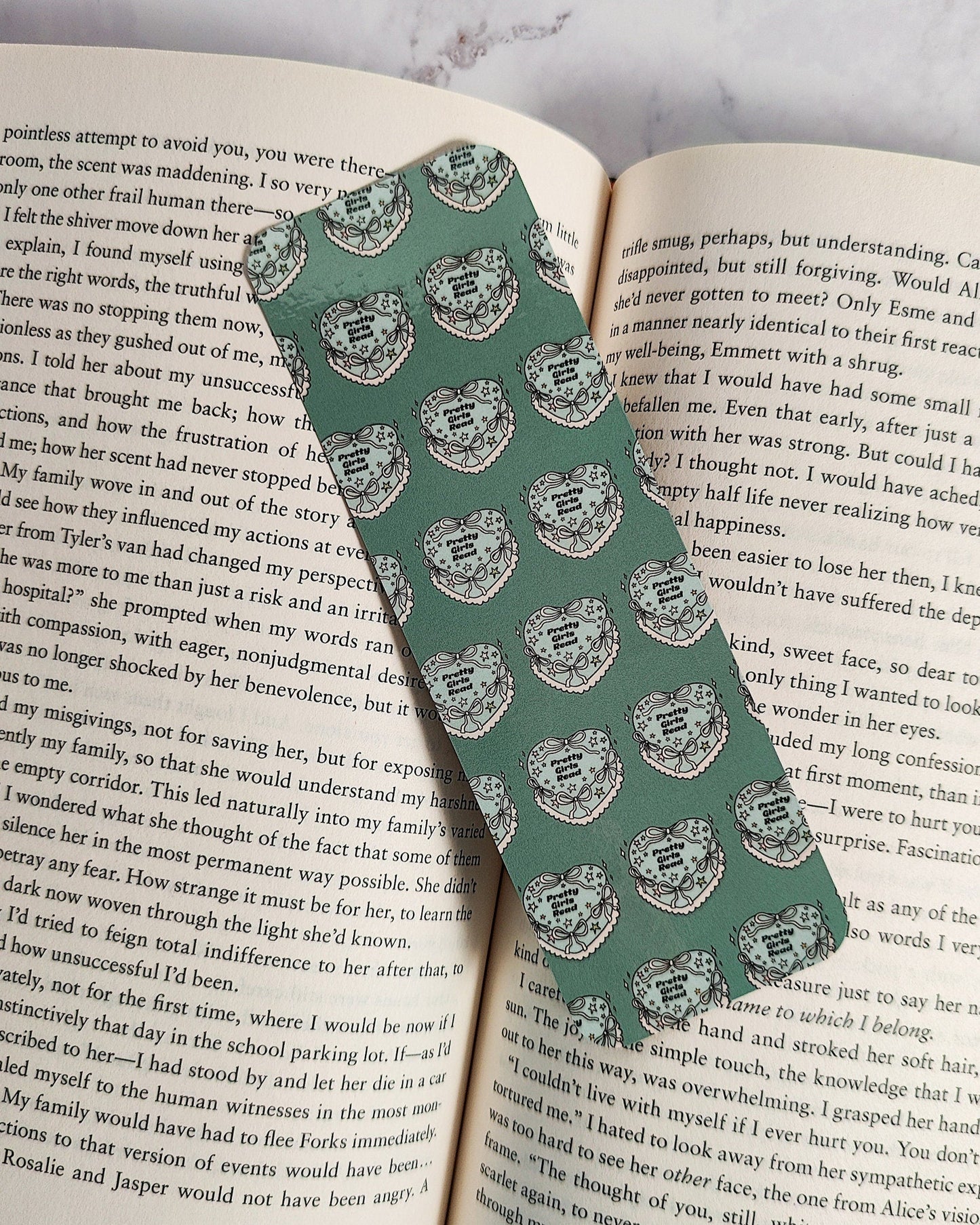 Pretty Girls Read Cake Bookmark