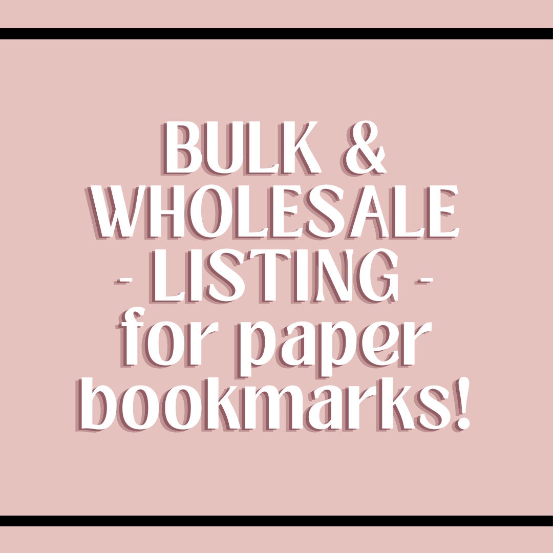 Bulk and Wholesale Paper Bookmarks