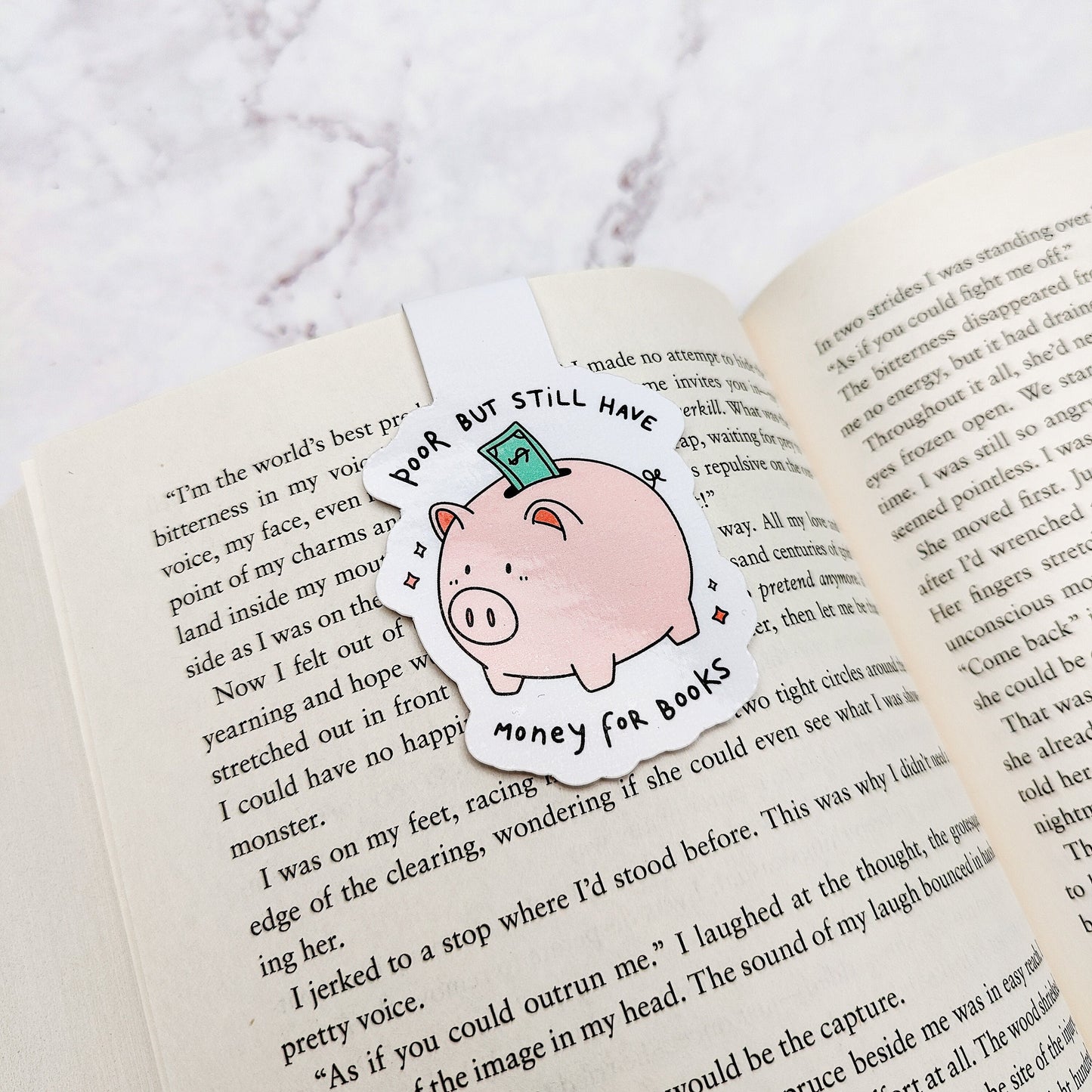 Piggy Bank Magnetic Bookmark