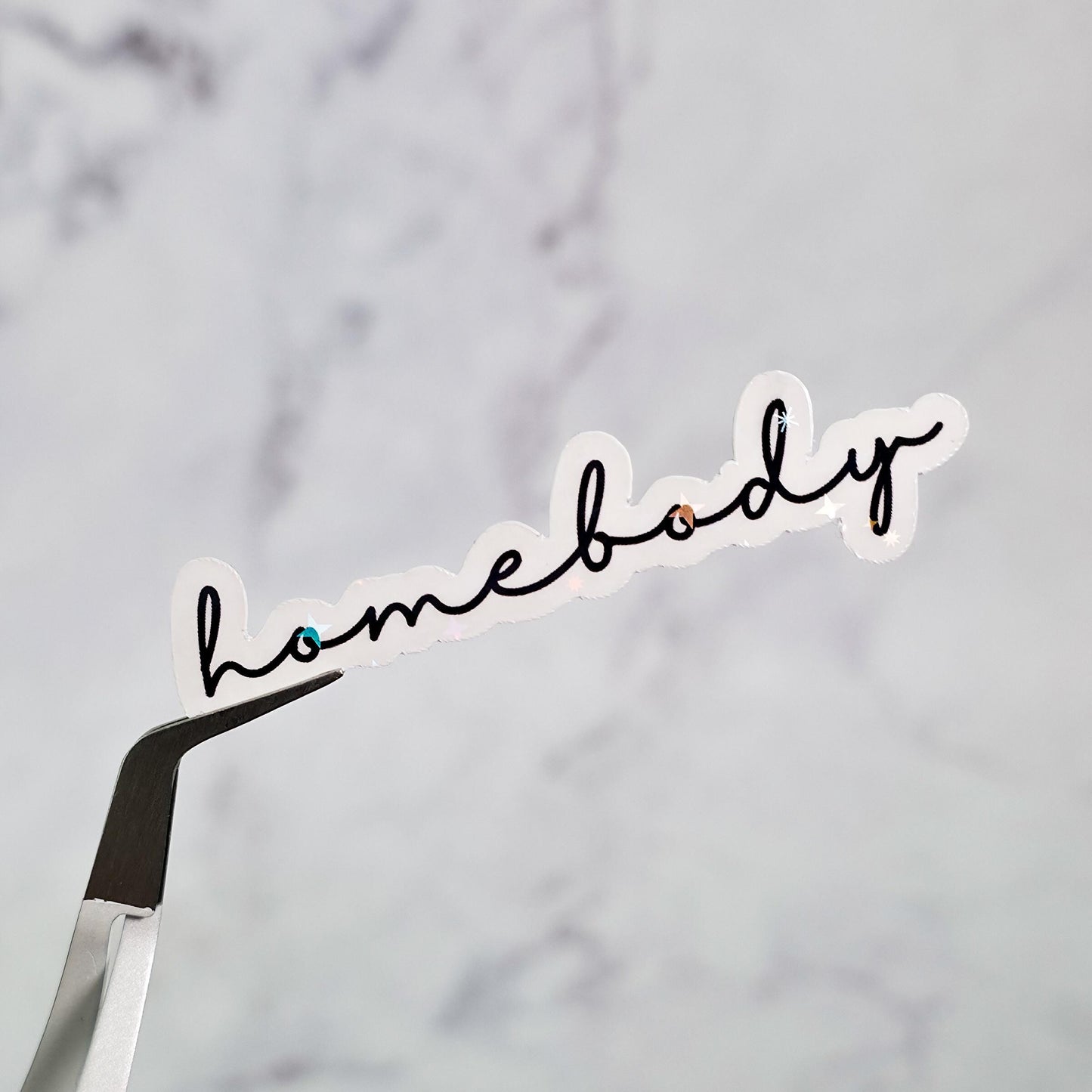 Homebody Holographic Sticker