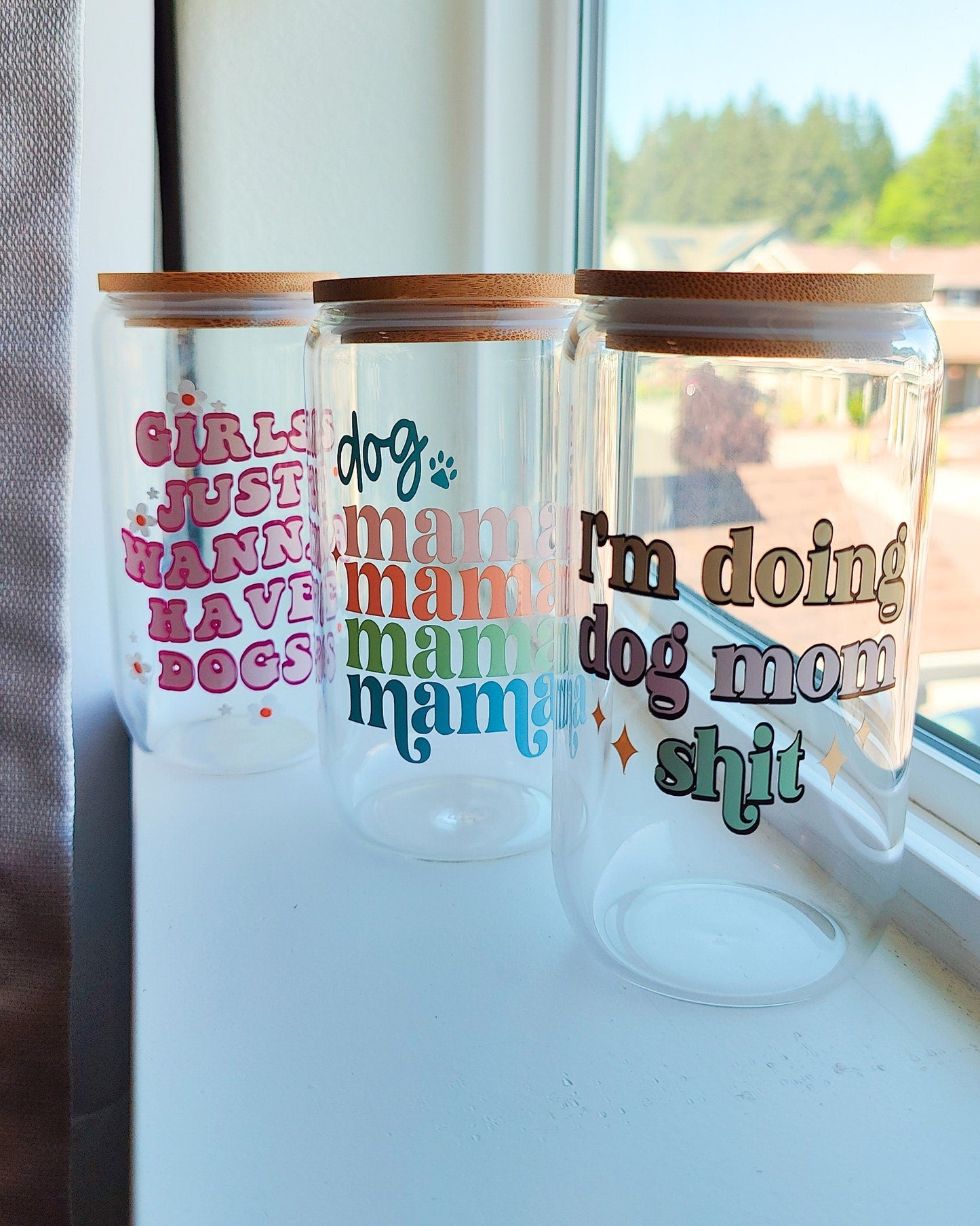 I'm Doing Dog/Cat Mom Shit Glass Cup