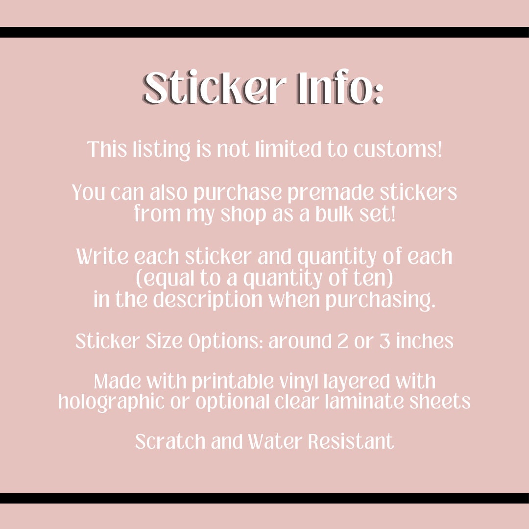 Bulk and Wholesale Diecut Holographic Stickers