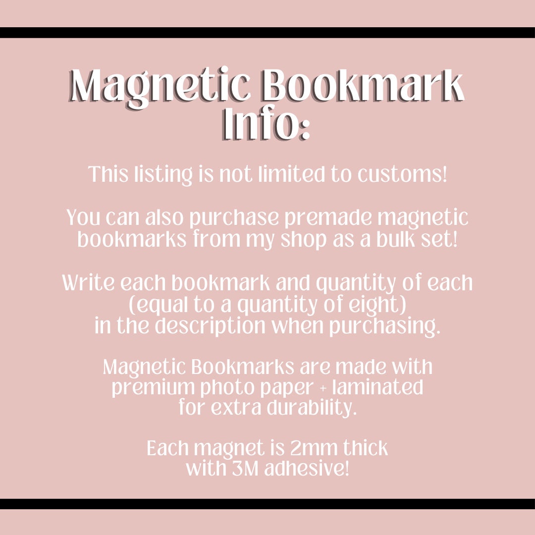 Bulk and Wholesale Magnetic Bookmarks
