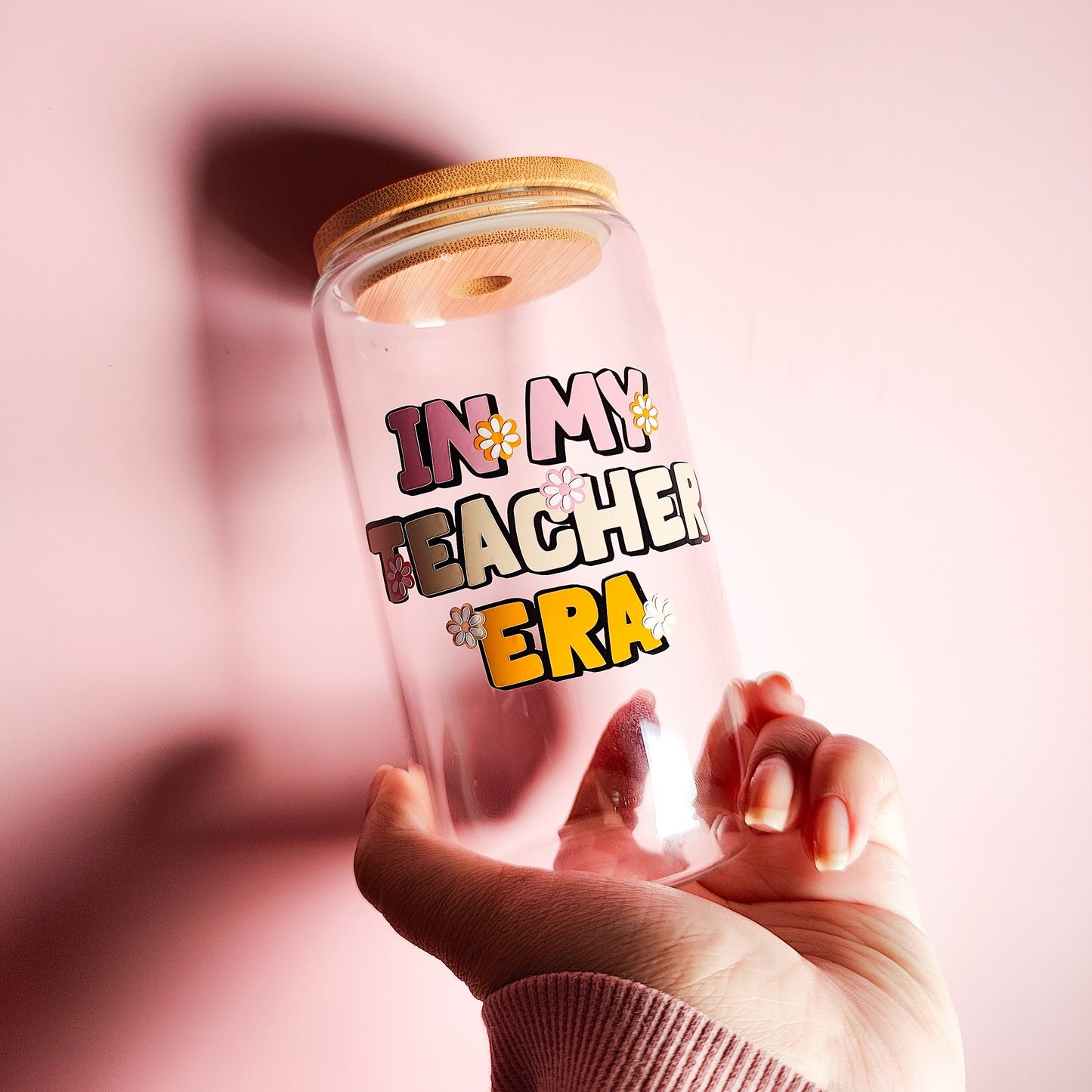 In My Teacher Era Coffee Glass Cup