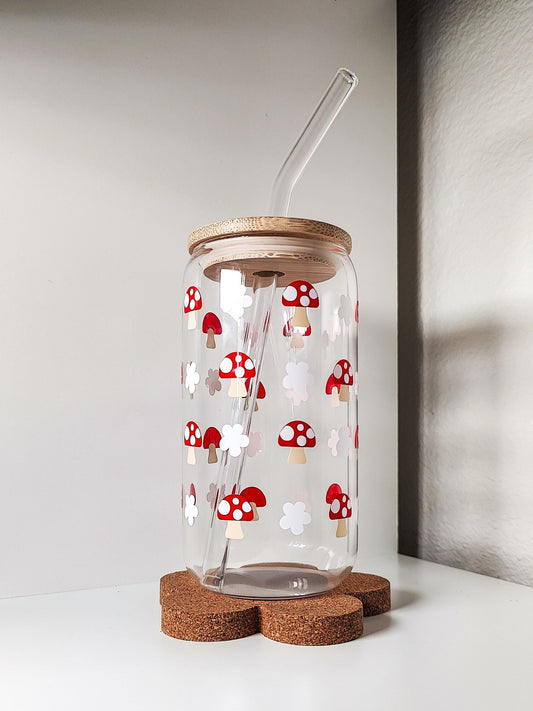 Mini Mushroom Glass Cup