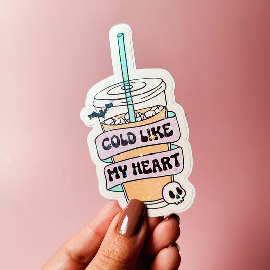 Cold Like My Heart Holographic Sticker