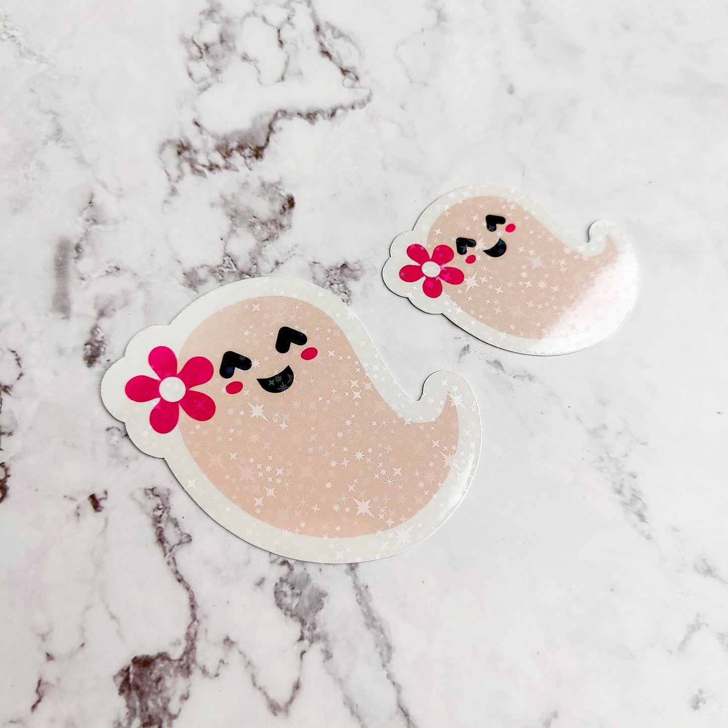 Spring Ghost Holographic Sticker