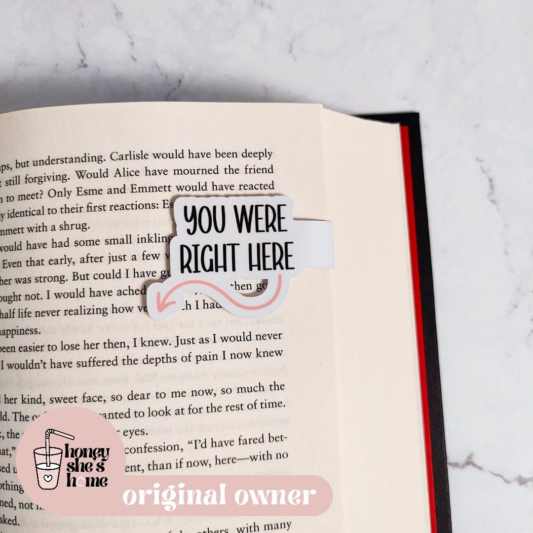You Fell Asleep And You Were Right Here Mini Magnetic Bookmark