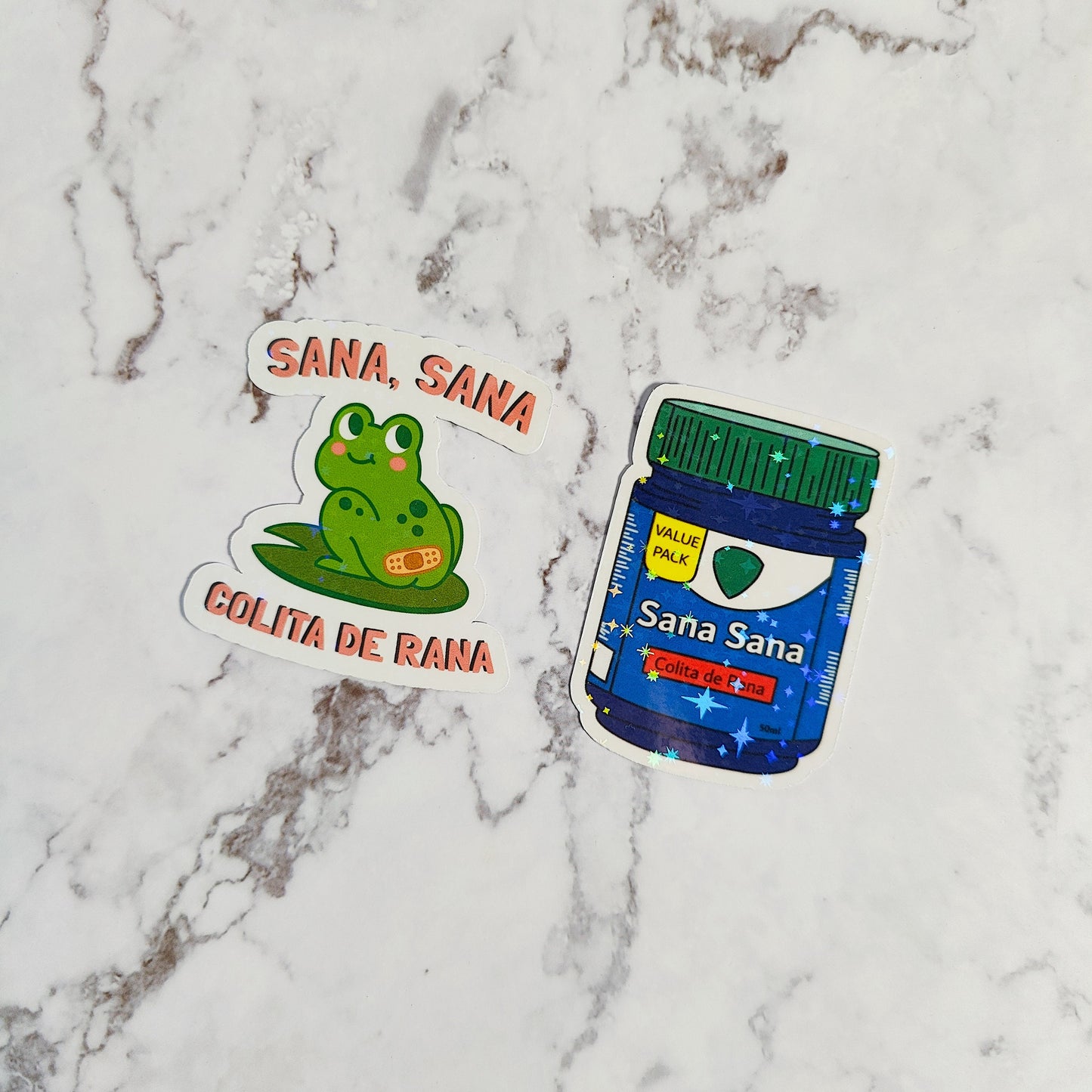 Sana Sana Colita De Rana Holographic Sticker