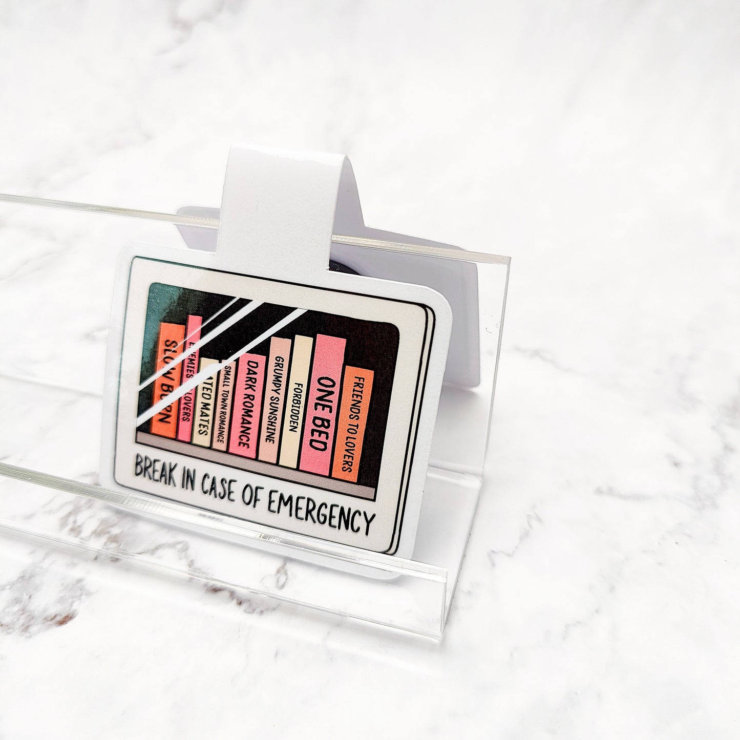 Break In Case Of Emergency Magnetic Bookmark