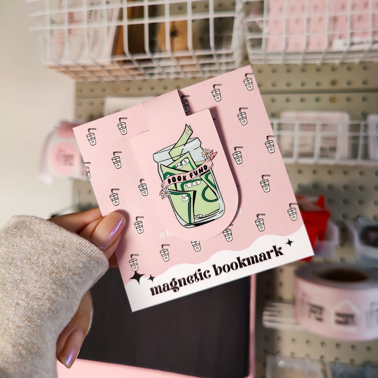 Book Fund Jar Magnetic Bookmark