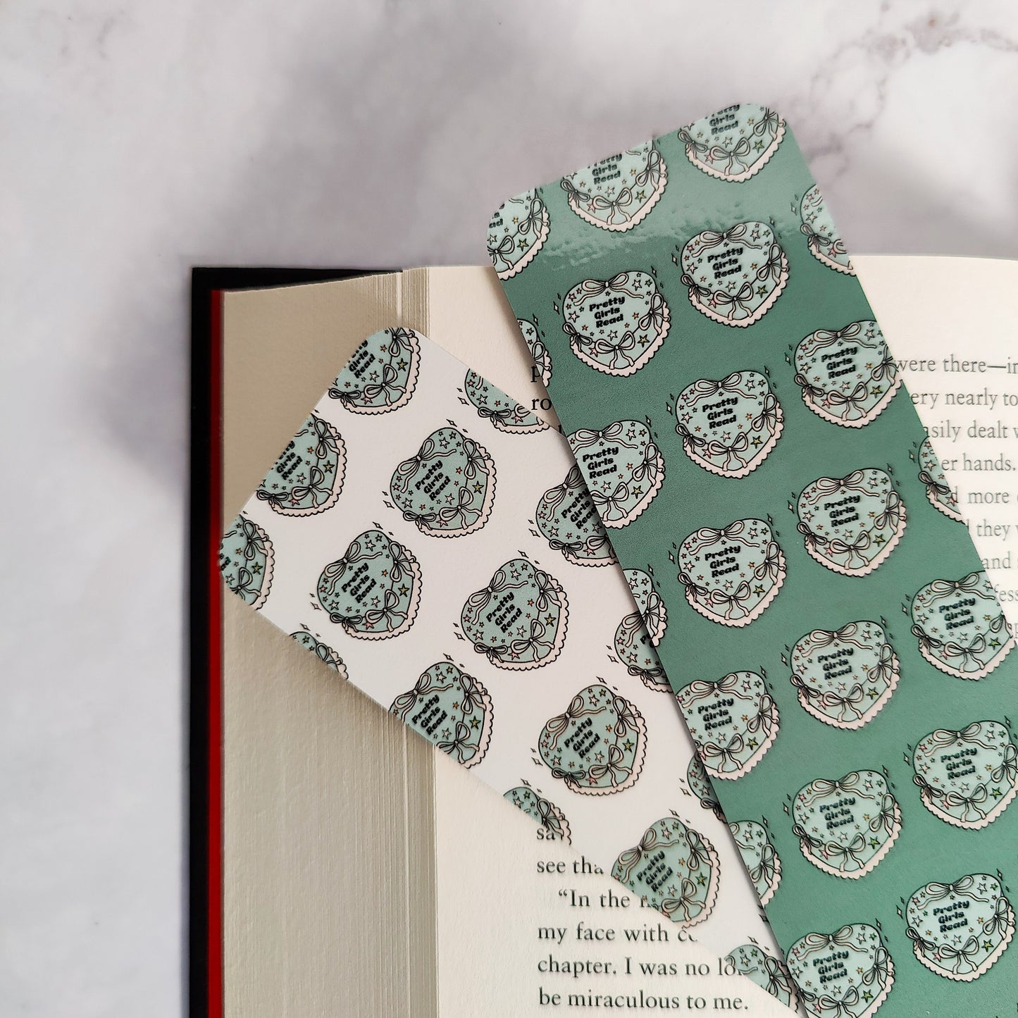 Pretty Girls Read Cake Bookmark