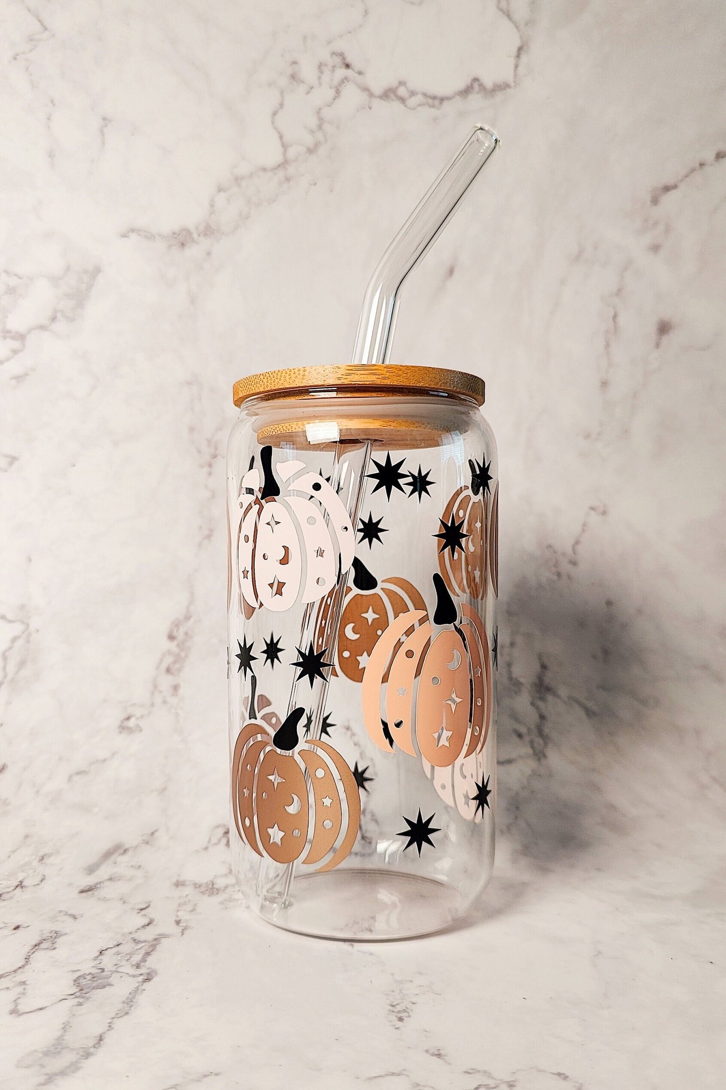 Witchy Halloween Pumpkin Cup, Autumn Pumpkin Libbey Beer Glass, Cute Fall Cup, Autumn Iced Coffee Can, Halloween and Fall Gift