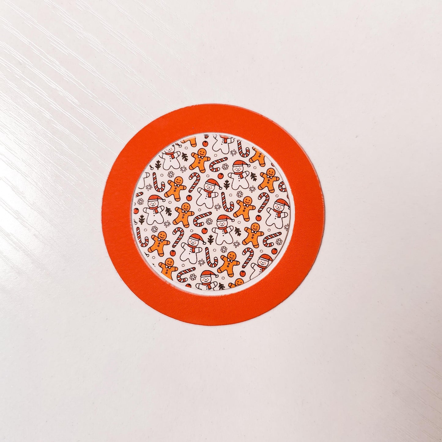 Christmas Winter Grip Sticker Pack, Tablet and Kindle Decor, Cell Phone Case Patches, Phone Grip Decal Accessories, Gingerbread and Snowmen