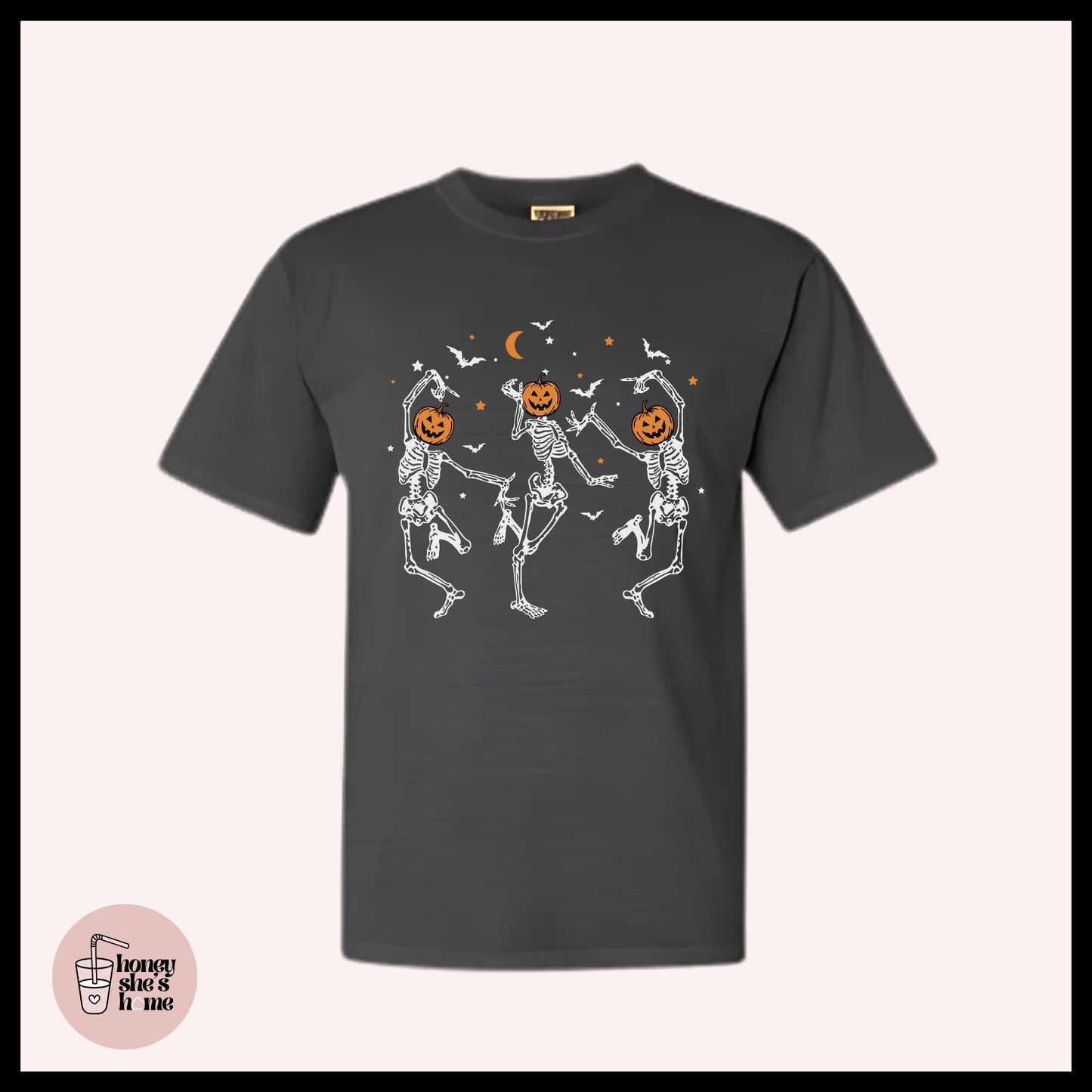 Dancing Skeletons T-shirt, Skelly Lover Shirt, Casual Soft Cotton Tee, Skull Comfy Top, Cute Skellies, Spooky Season Gift