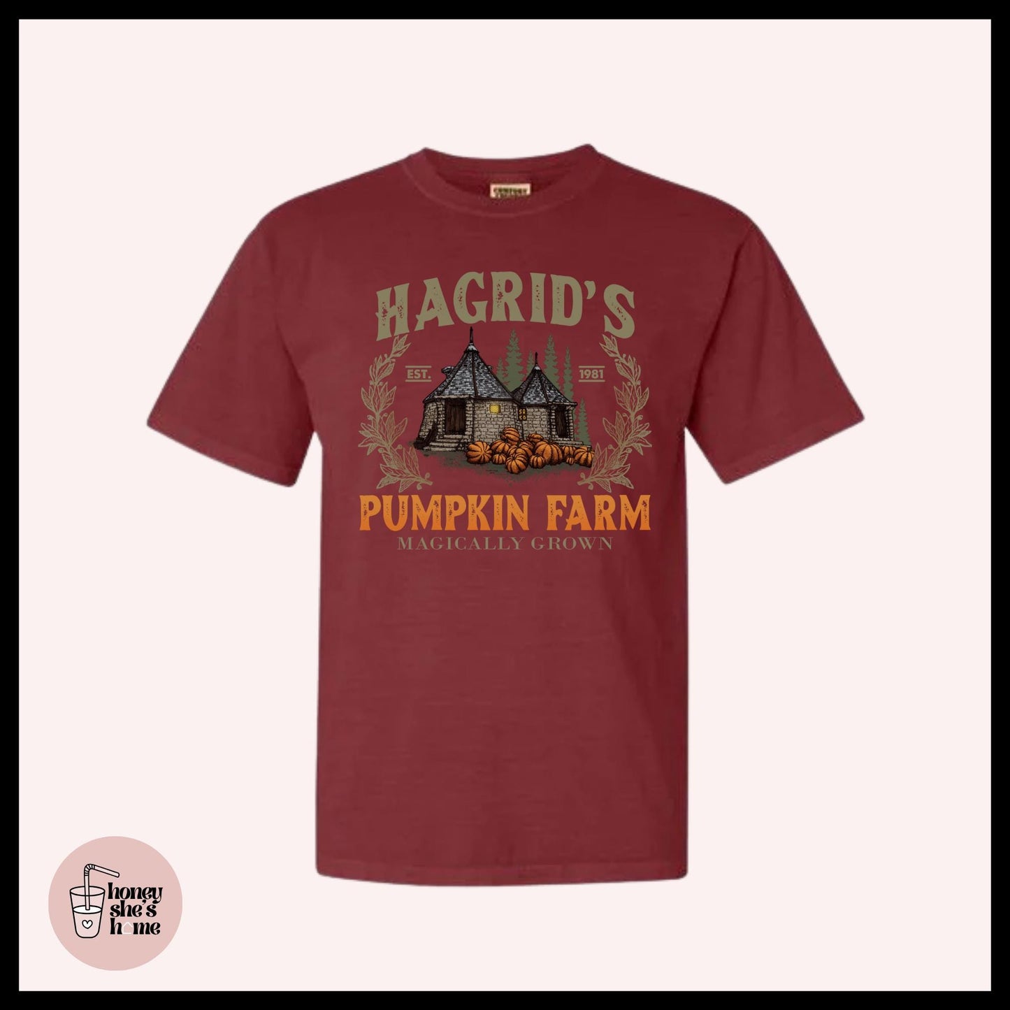Hagrid's Pumpkin Farm T-shirt, Wizards and Witches Lover Shirt, Cute Casual Soft Cotton Tee, Autumn Cozy Top, Fall Season Gift