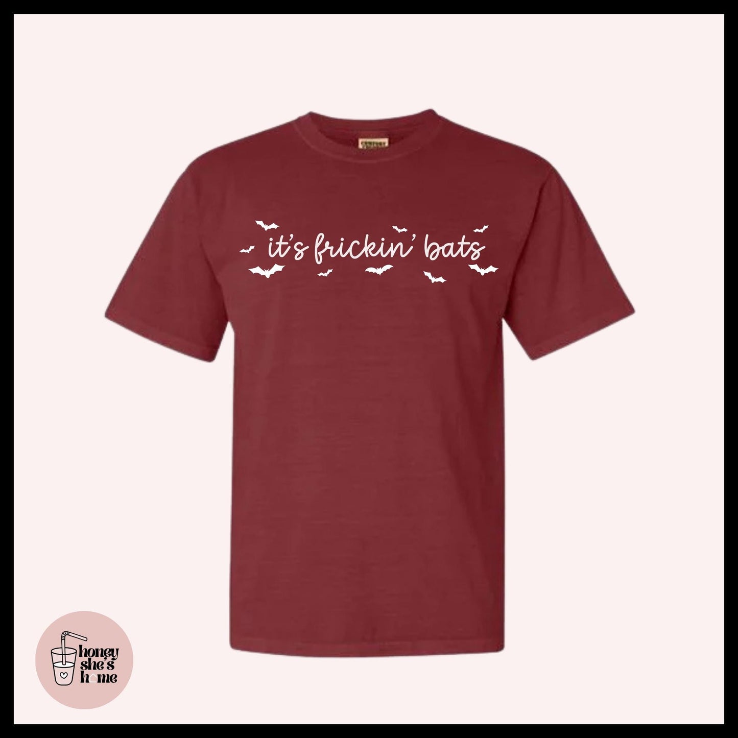 It's Frickin Bats T-shirt, Batty Shirt, Cute Casual Soft Cotton Tee, Witchy Comfy Top, Falloween Vibes, Spooky Season Gift