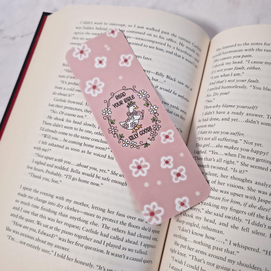 Read Your Bible Silly Goose Bookmark | Funny Faith Gift | Reading Accessory | Religious Bookmark