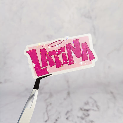 Latina Holographic Sticker