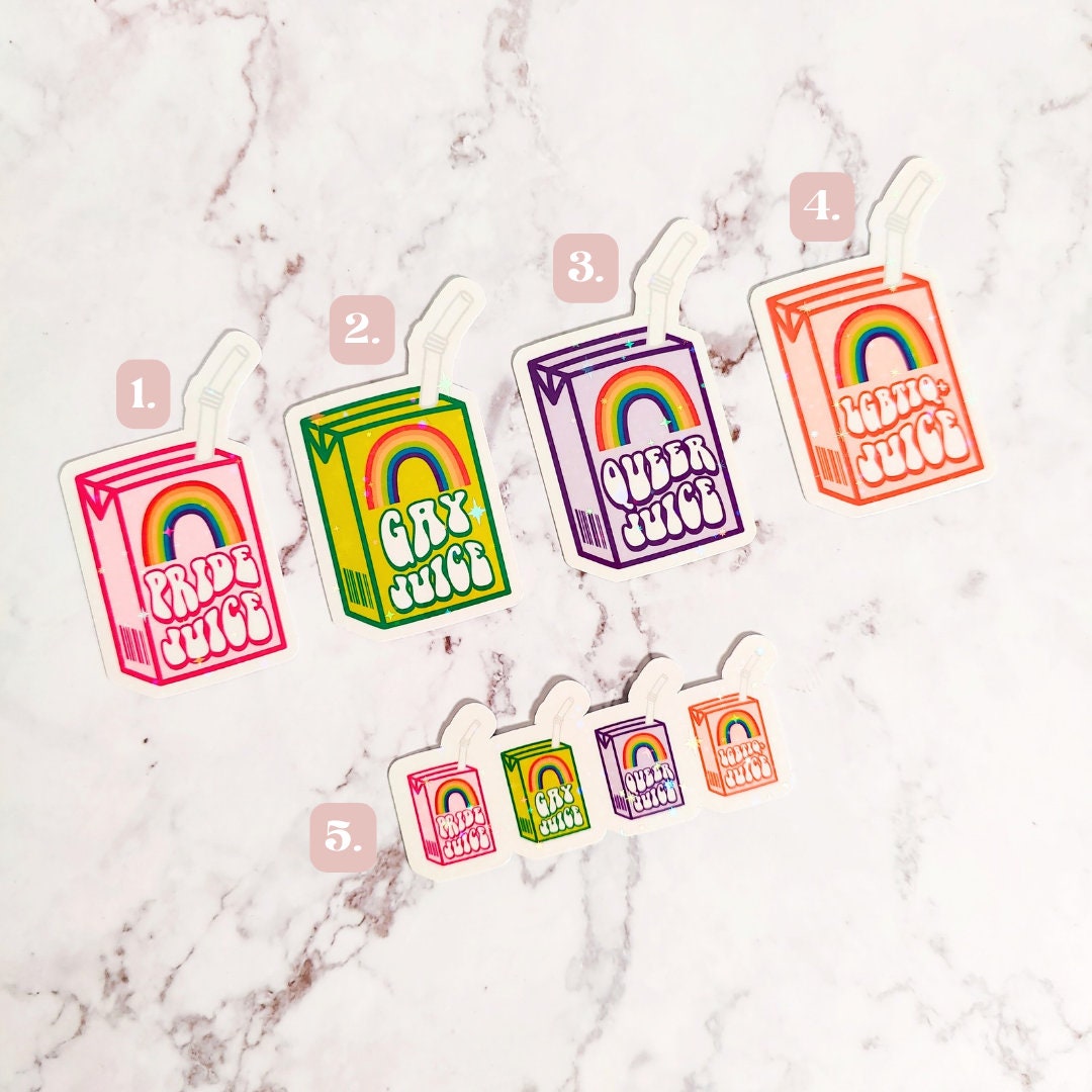 Pride Juicebox Holographic Stickers