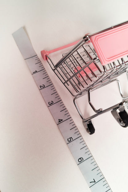 Mini Pink Shopping Cart