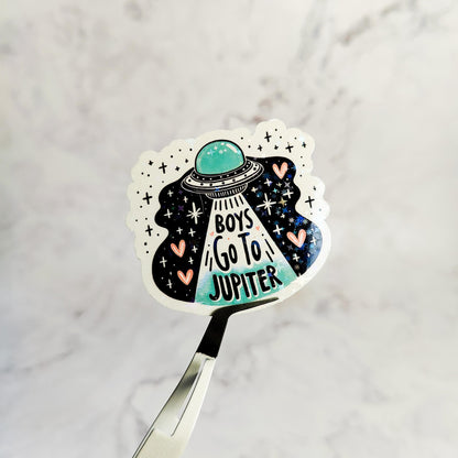Boys Go To Jupiter Holographic Sticker