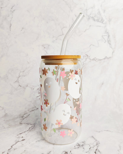 Spring Ghosts Glass Coffee Cup