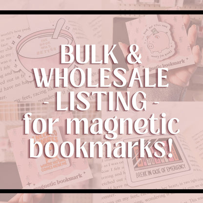 Bulk and Wholesale Magnetic Bookmarks
