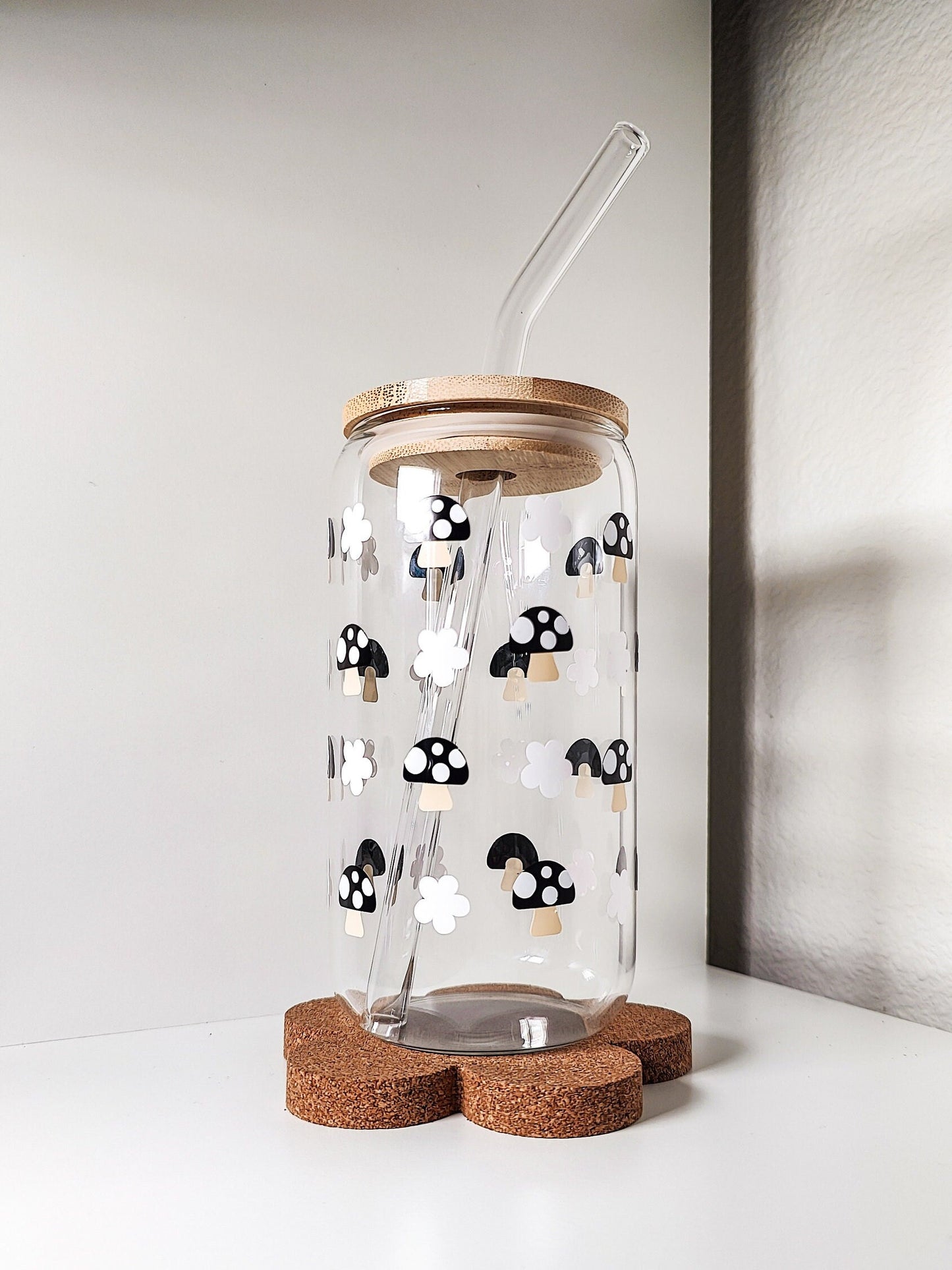 Mini Mushroom Glass Cup