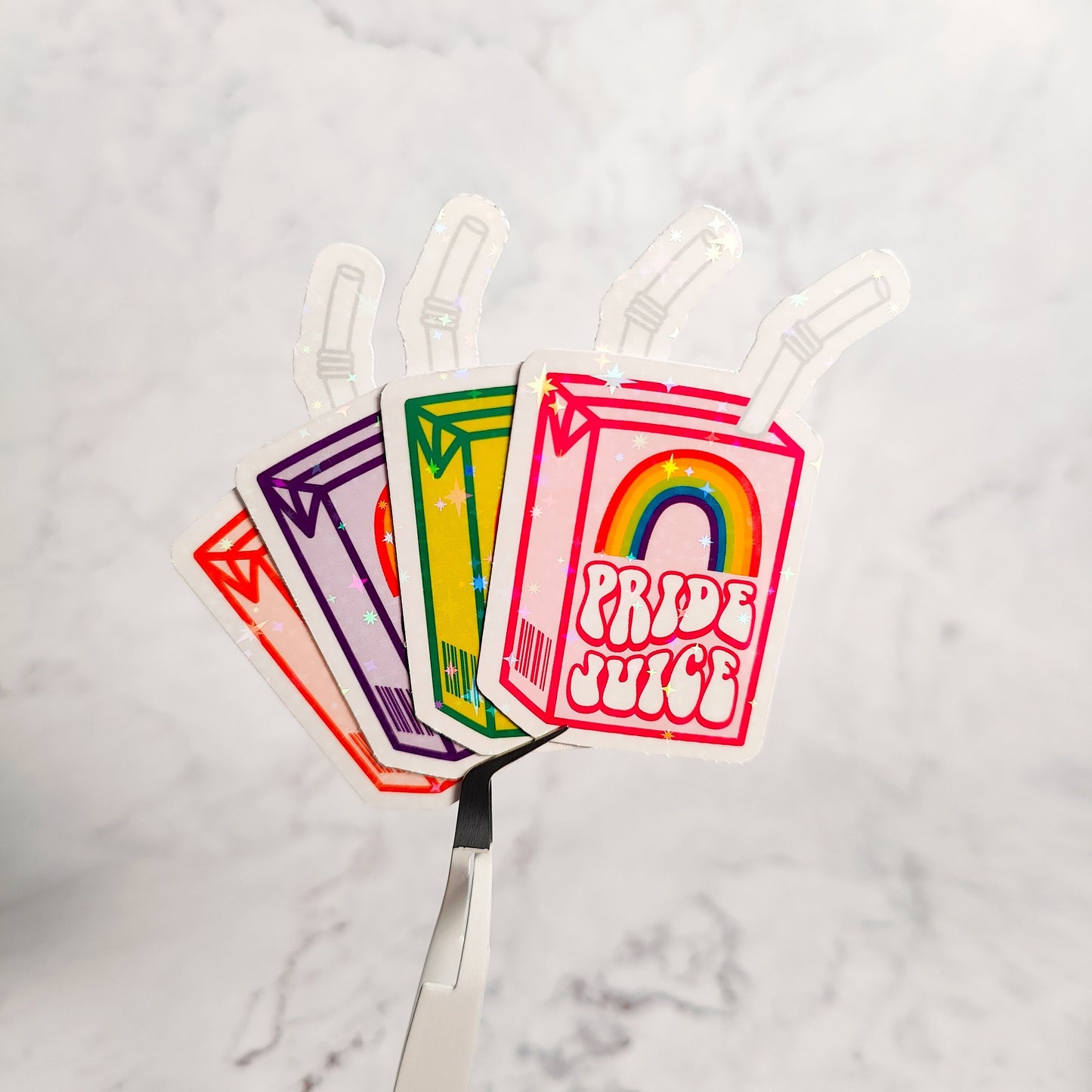 Pride Juicebox Holographic Stickers