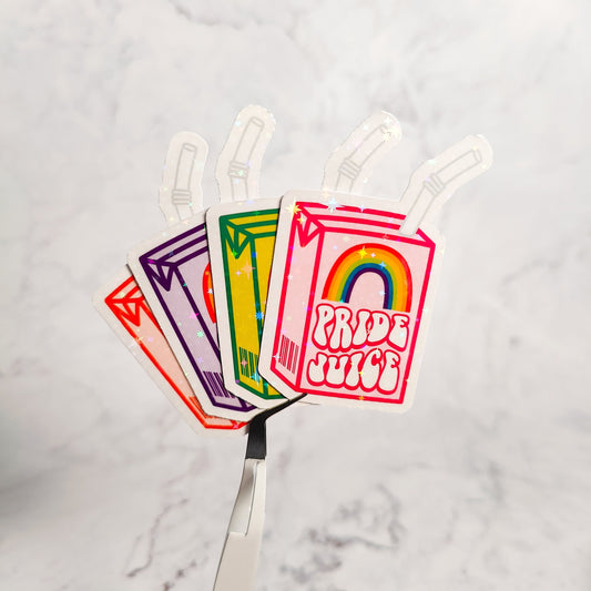 Pride Juicebox Holographic Stickers