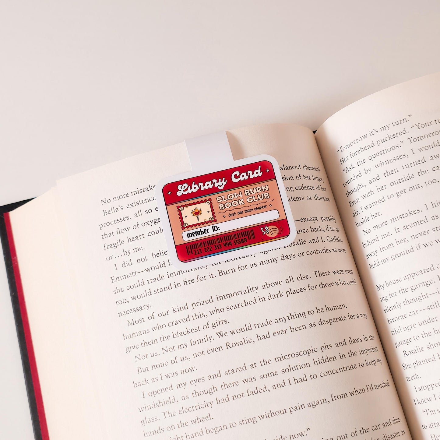 Library Card Magnetic Bookmarks