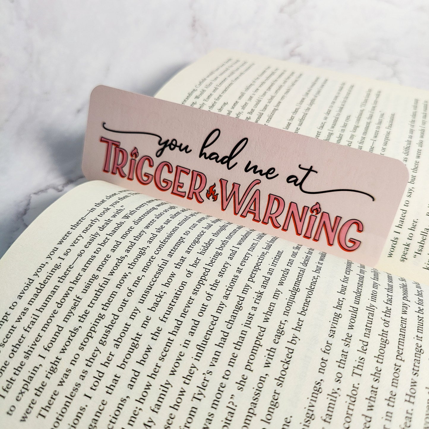 You Had Me At Trigger Warning Bookmark